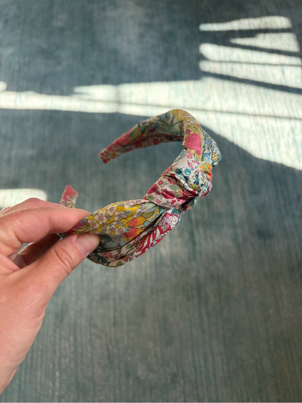 Floral Knotted Headband - Multicolor